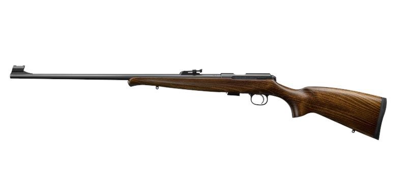 CZ 457 TRAINING RIFLE 22LR 24.8&quot; BARREL WITH OPEN SIGHTS TRADITIONAL CZ TIMBER STOCK WITH THREADED MUZZLE