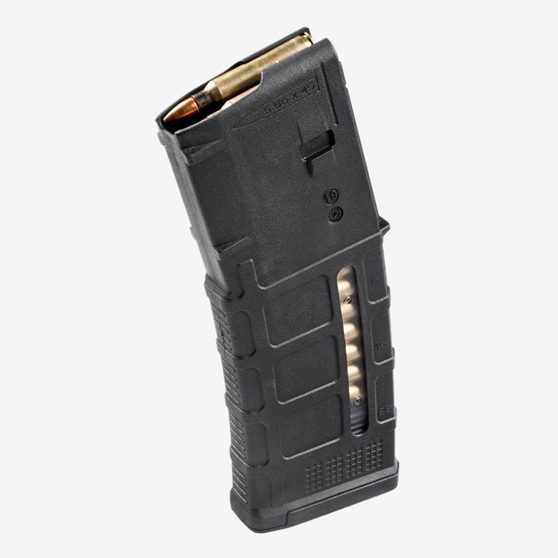 MAGPUL MAG556-10 PMAG AR GEN M3 WINDOW LONG 10 SHOT MAGAZINE 223REM/300BO REMINGTON 7615 ETC BLACK, Colour: Black