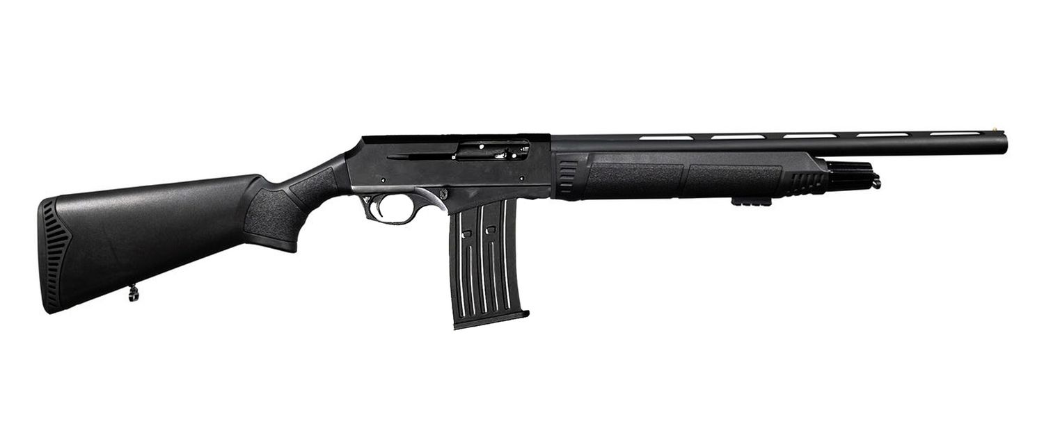 Celik Arms Buck Master Gen 2 M (Magazine Fed) Push Button Shotgun 12GA 20&quot; VENT RIB - Black Synthetic - Stamdard