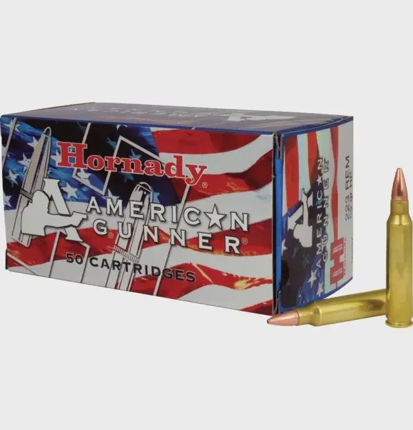 Hornady 223 Rem 55 grain HP American Gunner Ammo 50 rd