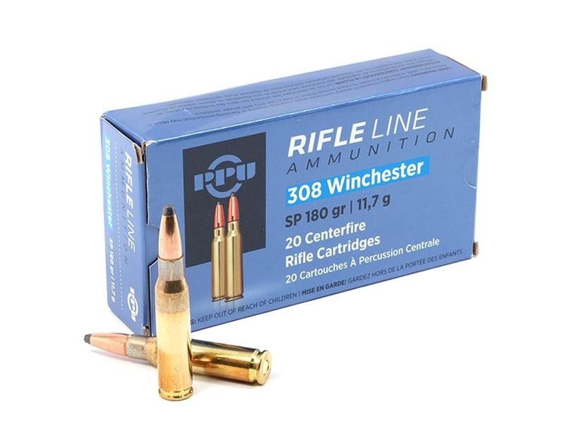 PPU 308 WIN SP 20PK, Variation: 180gr SP Pkt 20