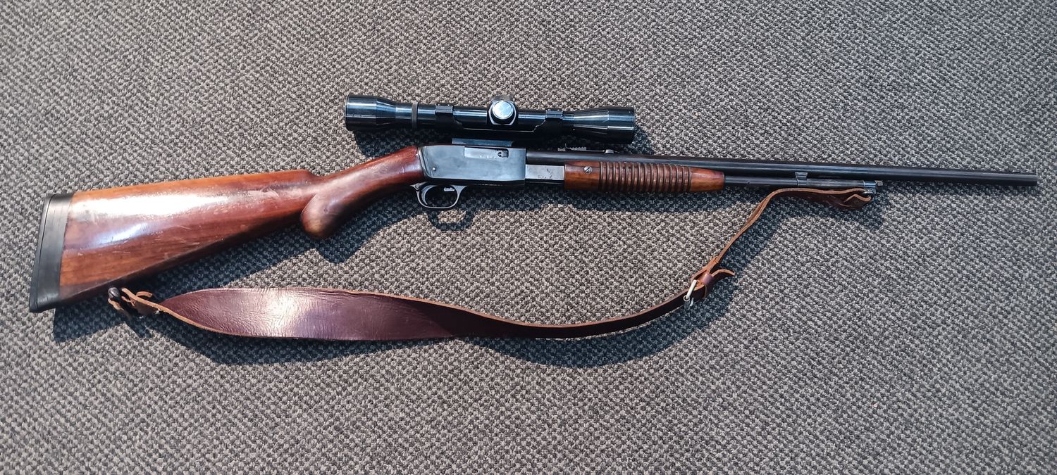 CONSIGNMENT BROWNING TROMBONE 22LR PUMP-ACTION w/ Scope USED SN: 85124