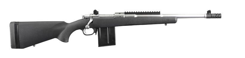 Ruger Scout BA Rifle .308 16.1&quot; 10rd, Variation: Matte Stainless