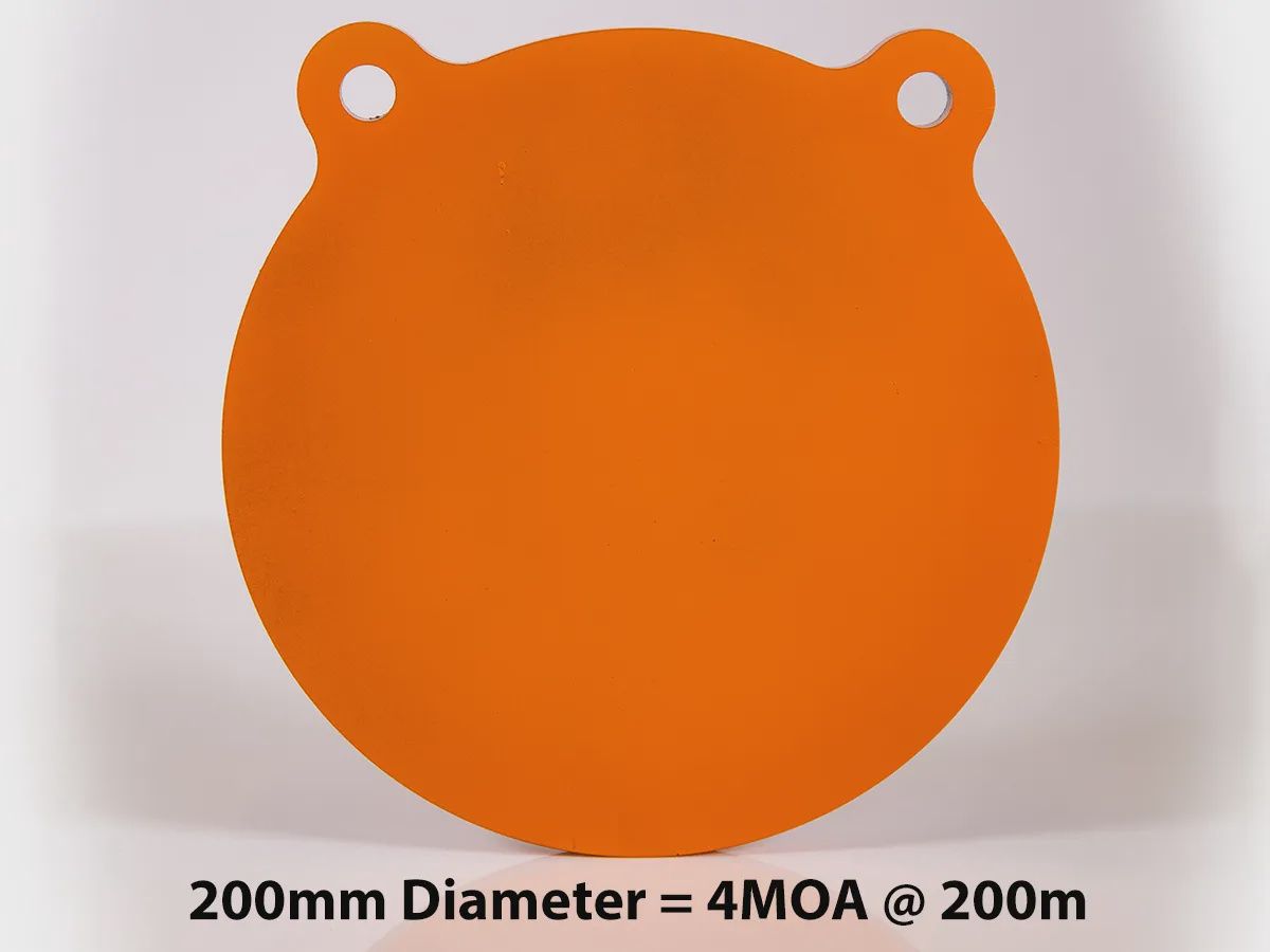8 INCH ORANGE GONG NM500/AR500 STEEL 10mm