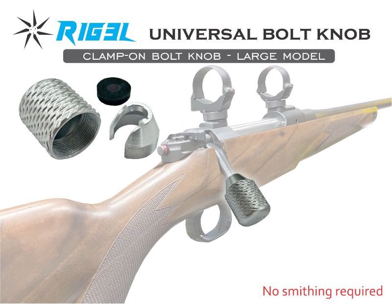 RIG3L Bolt Knob, Size: Small /  Med, Color: Silver