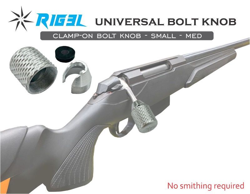 RIG3L Bolt Knob, Color: Silver, Size: Universal