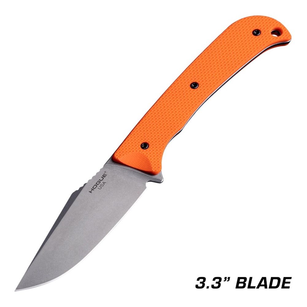 Hogue Extrak Knife 3.3&quot; Fixed Clip Point Blade Magnacut, Colour: Tumbled Finish