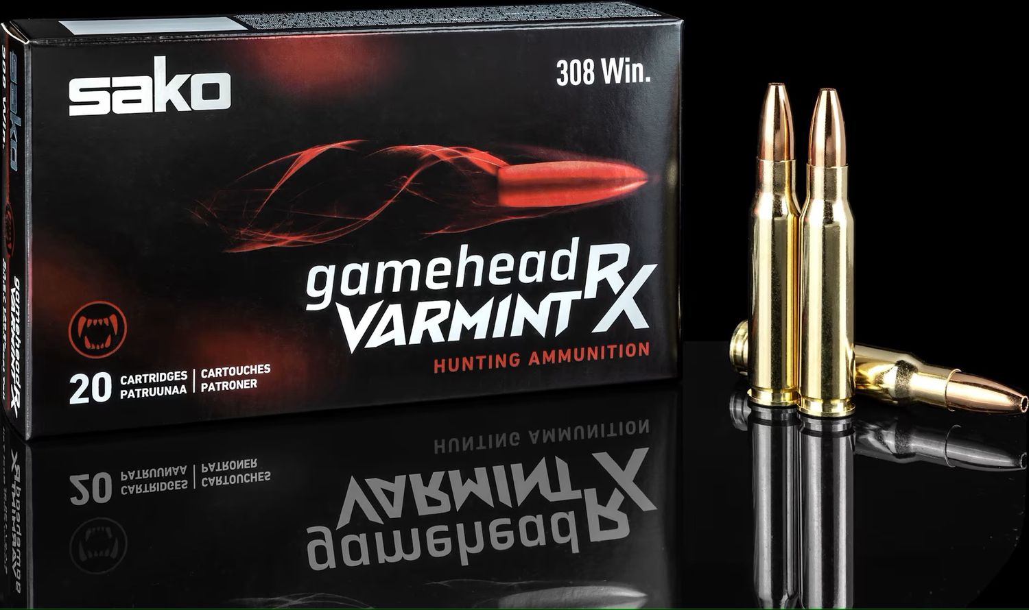 Sako Cartridges Gamehead Varmint RX HPBT 308WIN