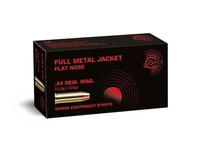 Geco 44MAG 230GR Flat Nose FMJ 50 Pack