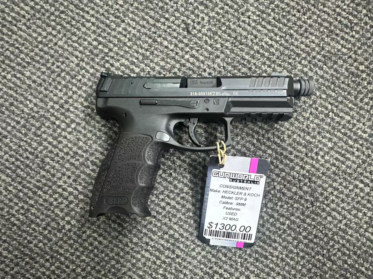 Consignment  Heckler &amp; Koch SFP 9mm / SN: 239-003166