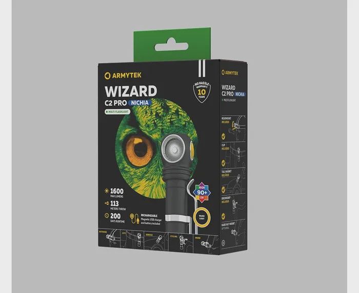 Armytek Wizard C2 Headlamps, Colour: Pro Warm