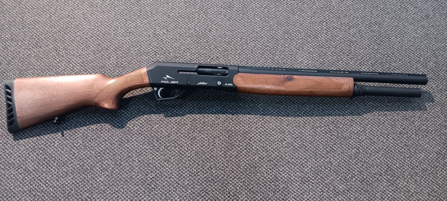 CONSIGNMENT ADLER B220 12GA 20inch WOOD 7 SHOT w/ Chokes &amp; Gun Bag USED SN: 22AU-02896