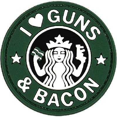MERICA LIFE I LOVE GUNS &amp; BACON PATCH