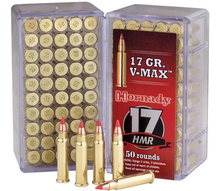 Hornady 17 HMR, Style: 17 GR VMAX, Version: 50pk
