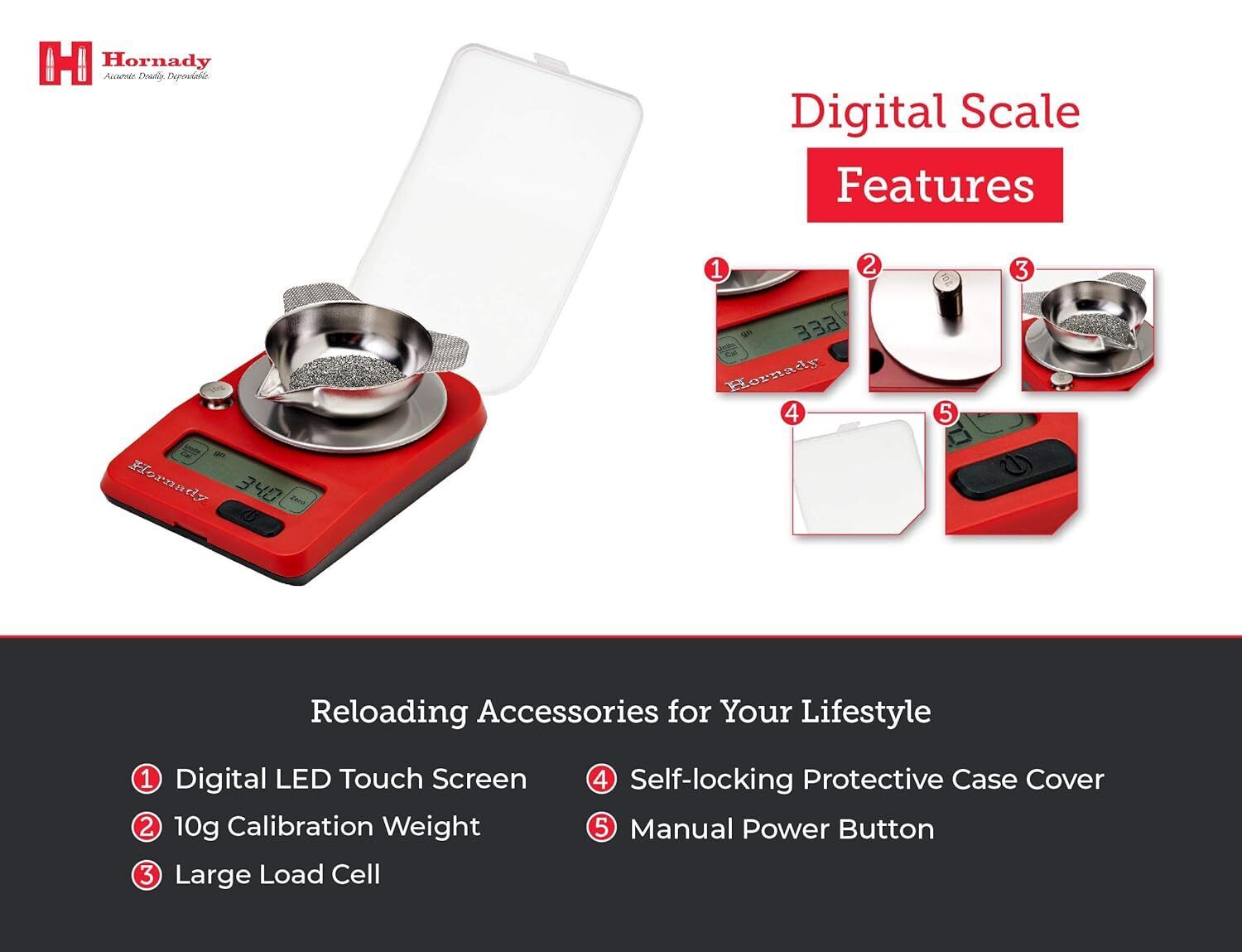 Hornady G3-1500 Electronic Powder Scale 1500 GR Capacity