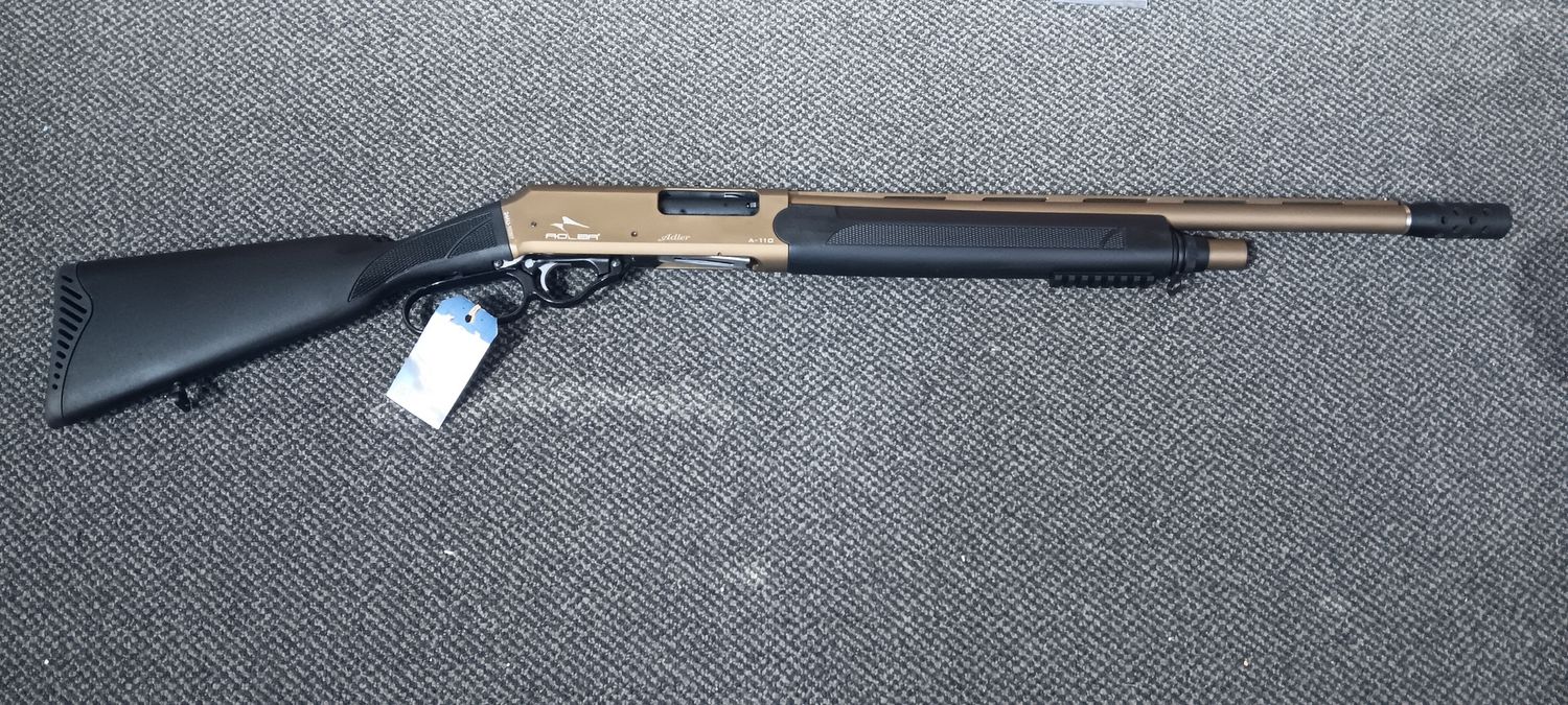 CONSIGNMENT ADLER A110 BRONZE 12GA Lever Action w/ Chokes AND Muzzle Break AS NEW SN: 24AU-10397