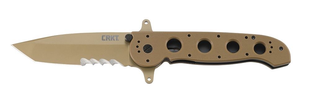 CRKT M16-14DSFG DESERT W/VEFF SERRATIONS