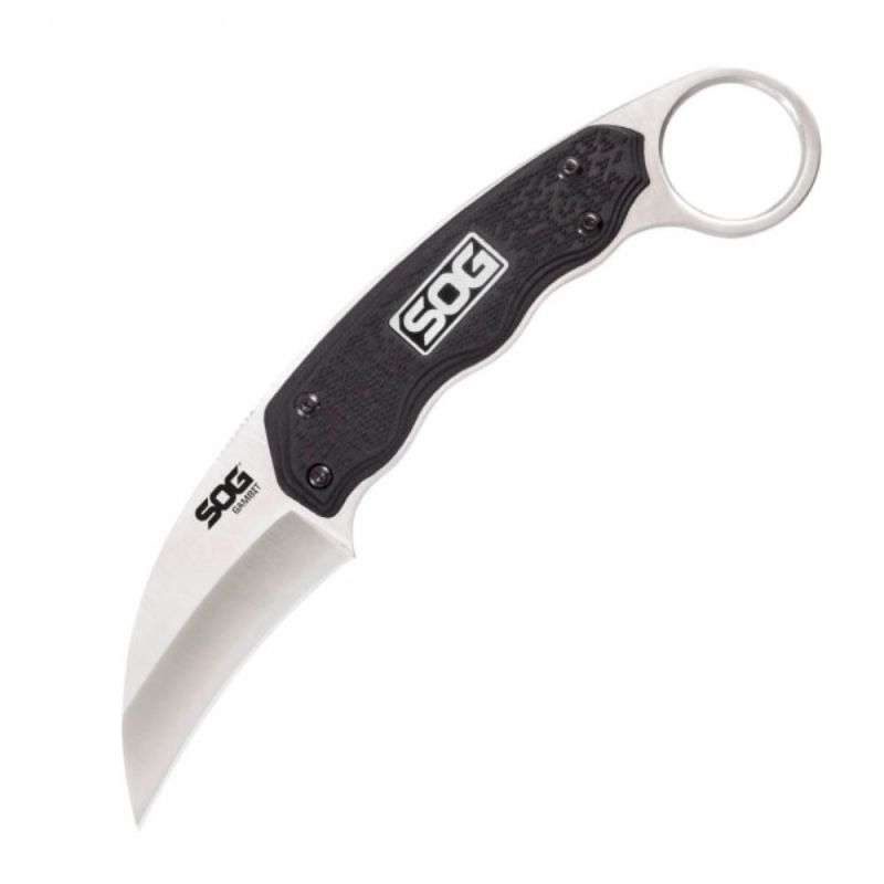 SOG Gambit - Sheepsfoot, Satin - GRN Handle
