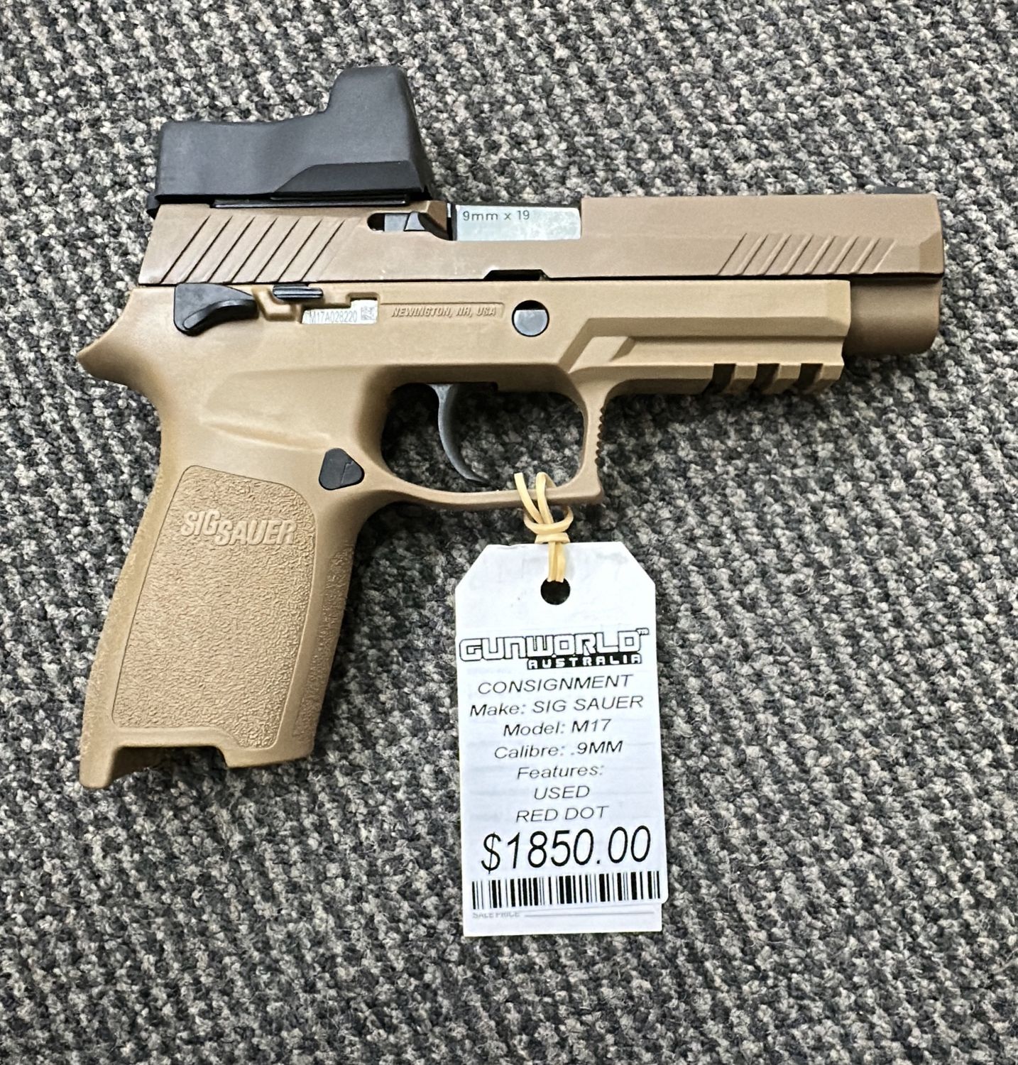 Consignment Used Sig Sauer P320 M17 9MM With Leupold Red Dot - SN: M17A028220