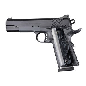 Hogue Govt. Model 1911 - Smooth - BLACK PEARL Polymer - Ambi