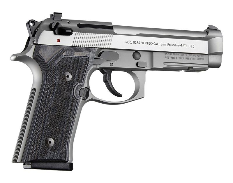 Hogue Beretta M9A3 Vertec Panels Checkered G10 G-Mascus Black-Grey