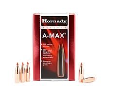 Hornady A-Max .22 Cal 75gr Projectiles 100 Pk
