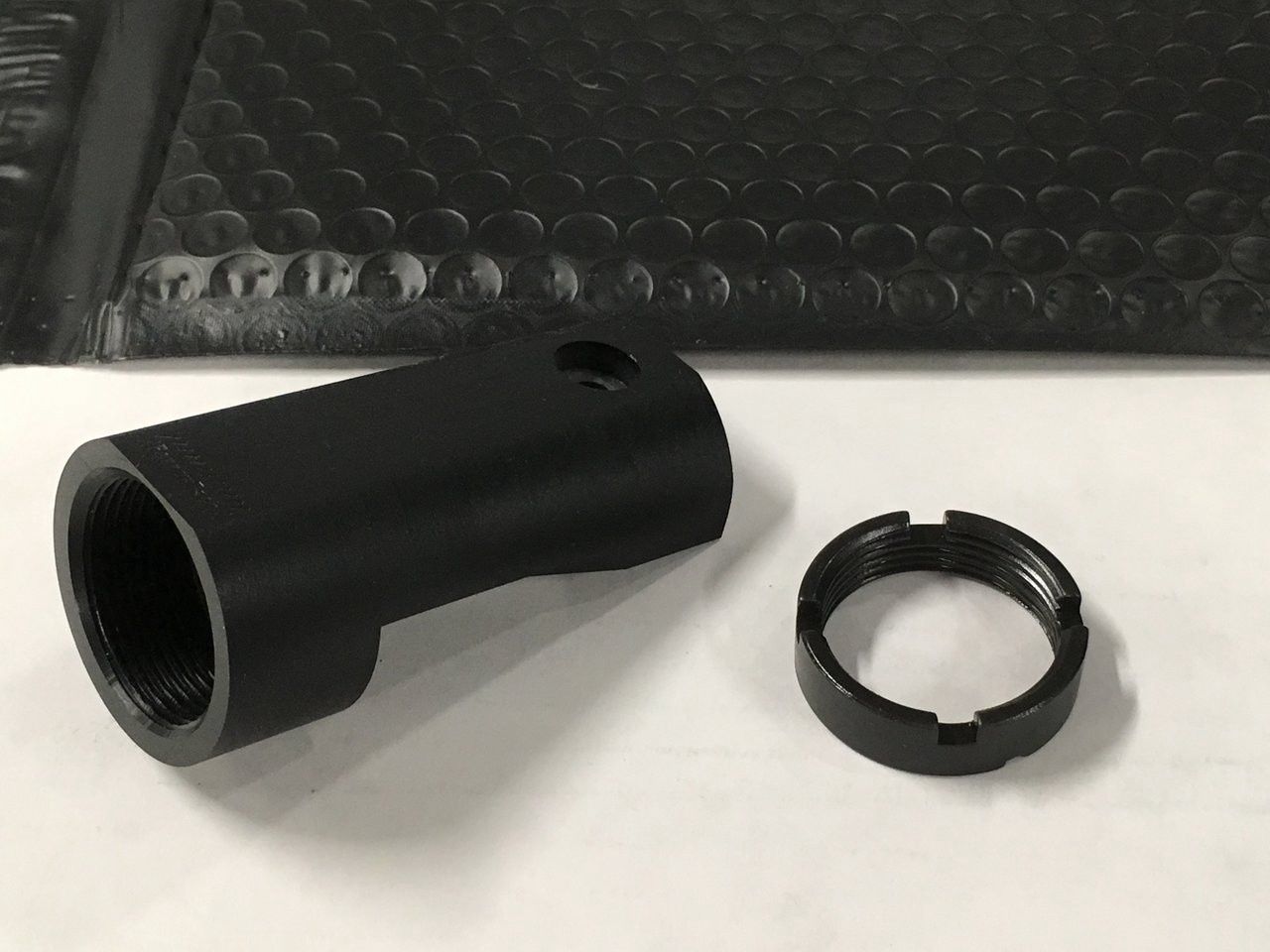 Ruger 22 Charger Buffer Tube Adapter + Castle Nut