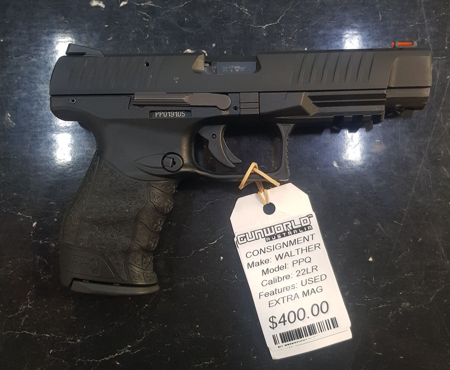 Consignment WALTHER PPQ 22 LR USED EXTRA MAG