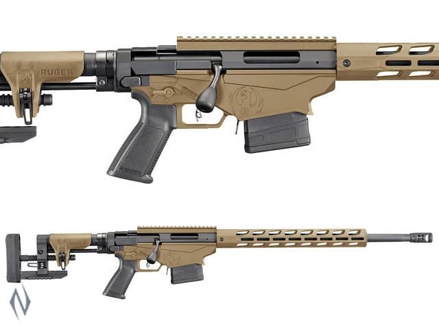 RUGER PRECISION BA RIFLE .308 20&quot; TYPE III BLACK HCA DARK EARTH