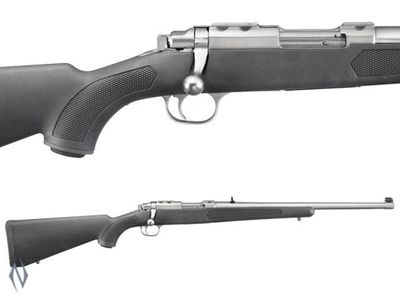 Ruger 77/357 BA Rifle 357Mag 18.5" Brushed SS 5Rnd