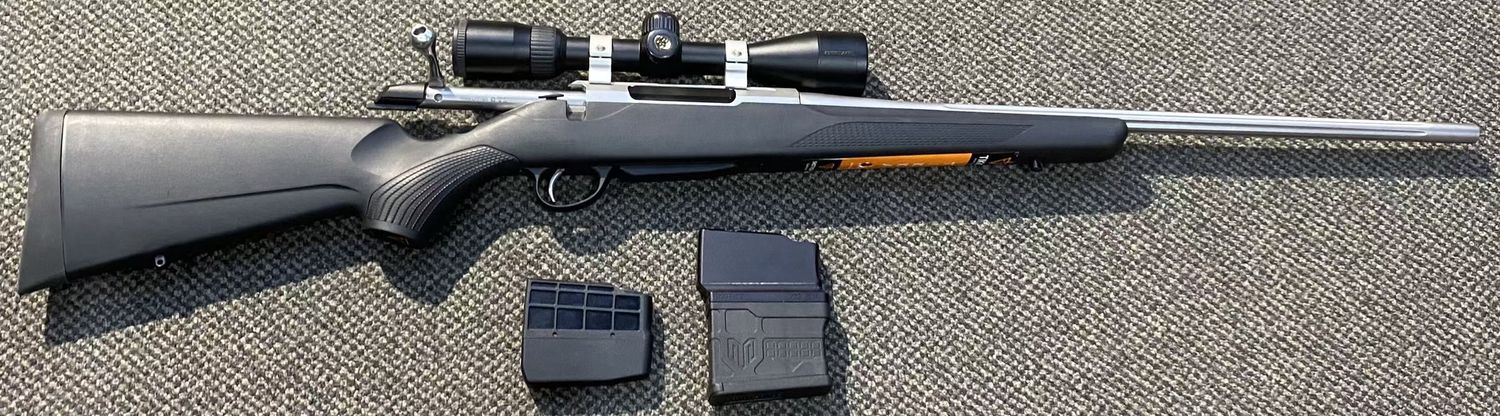 CONSIGNMENT TIKKA T3X .223REM USED VGC  WITH NIKON SCOPE - SN: FE1301