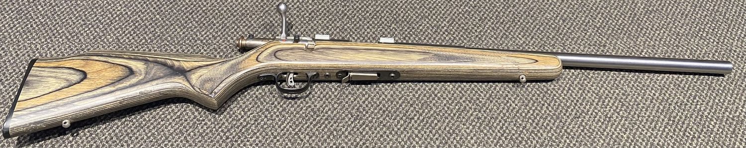 USED SAVAGE ARMS 93R17 .17HMR GREEN CAMO SN:1099357