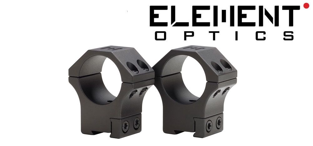 Element Optics XT Mounts (1&quot;, Med., Dovetail)