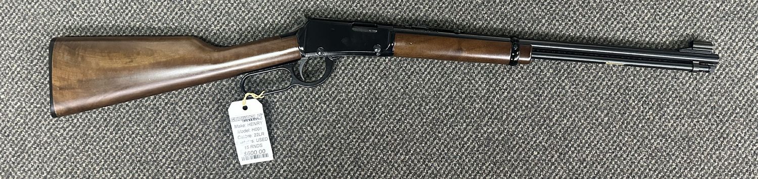 Used Henry H001 .22LR Lever Action 15 Rnds - SN: 1309002H