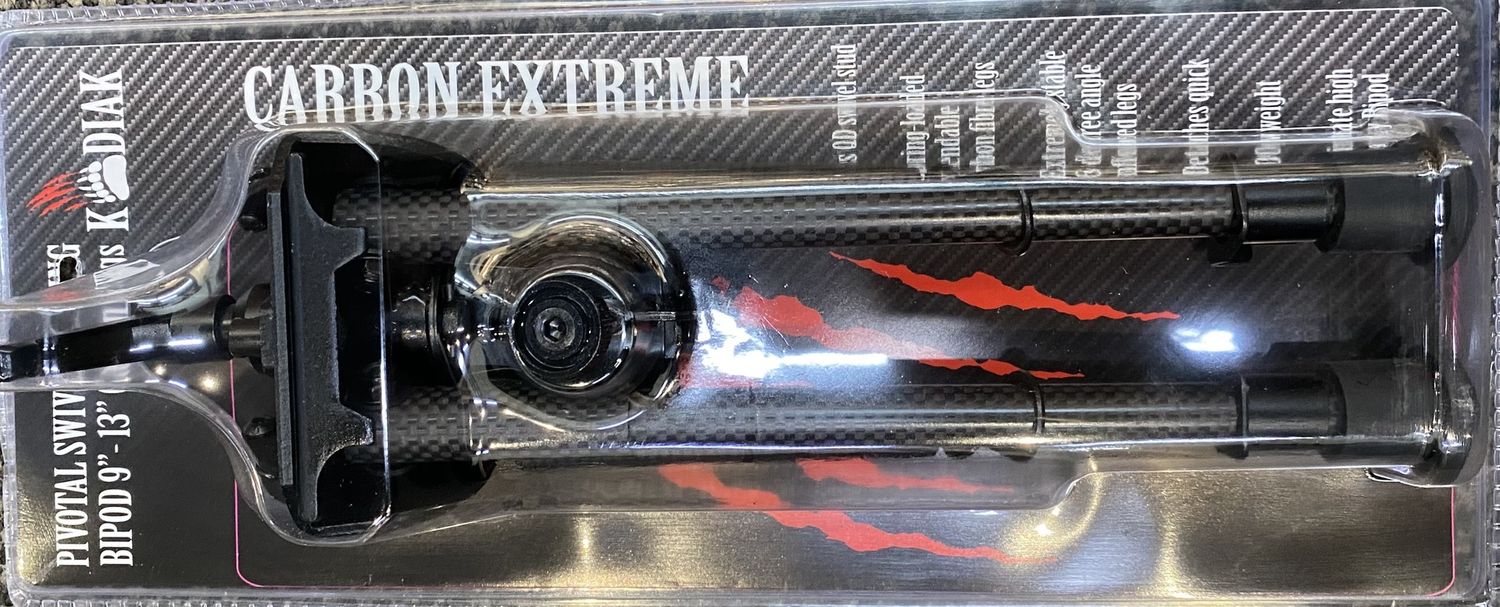 KODIAK BIPOD CARBON 9-13 INCH SWIVEL LOCKING