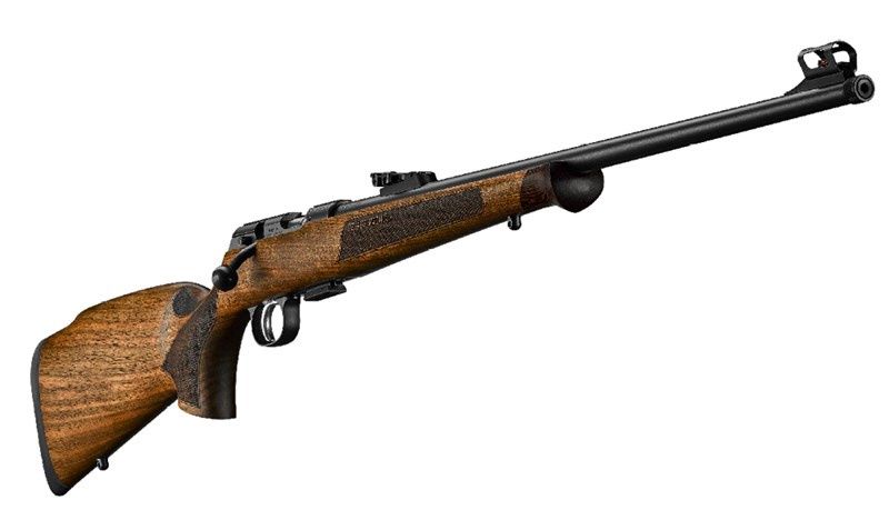 CZ 457 PREMIUM 5 SHOT OPEN SIGHTS WALNUT BAVARIAN STOCK 24" BARREL WITH THREADED MUZZLE