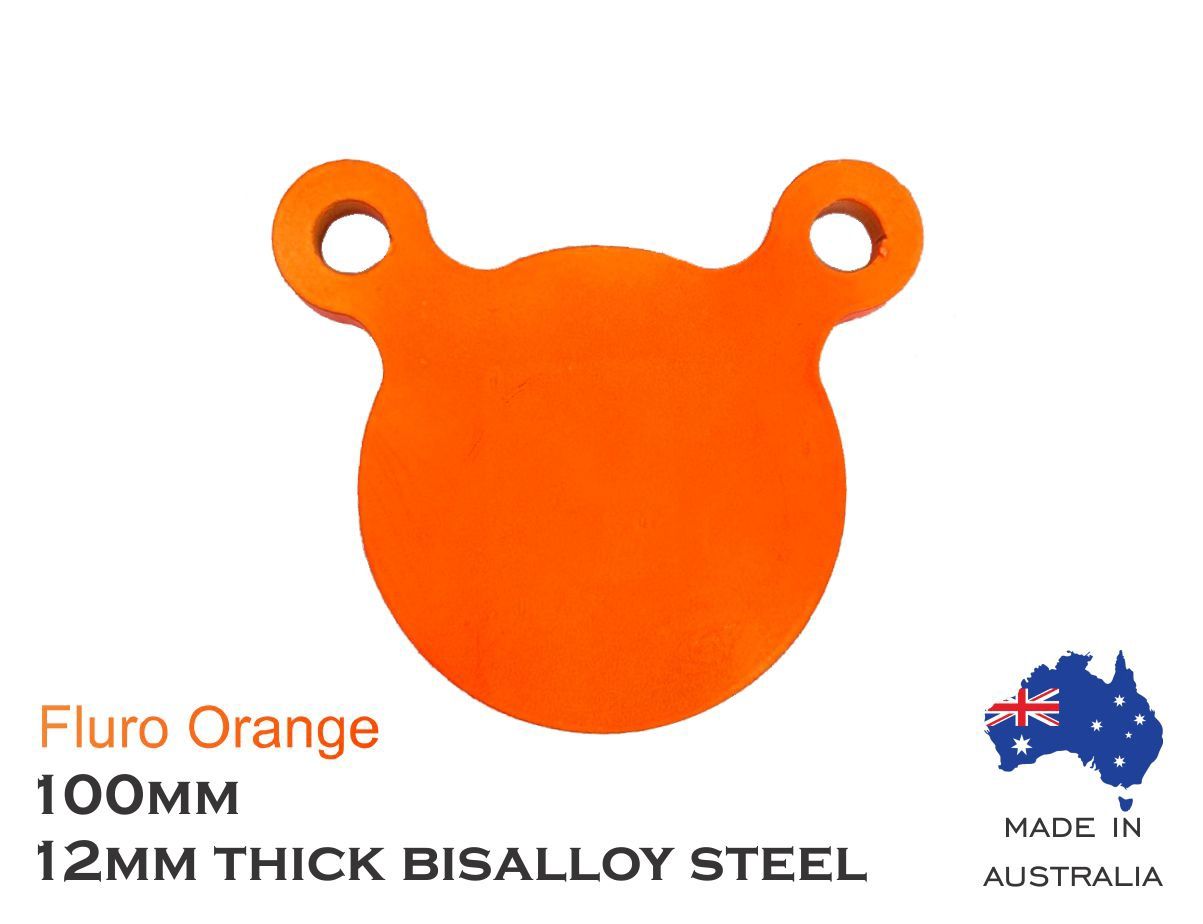 Eagleye Bisalloy Steel Gong, Colour: Fluro Orange, Size: 100mm