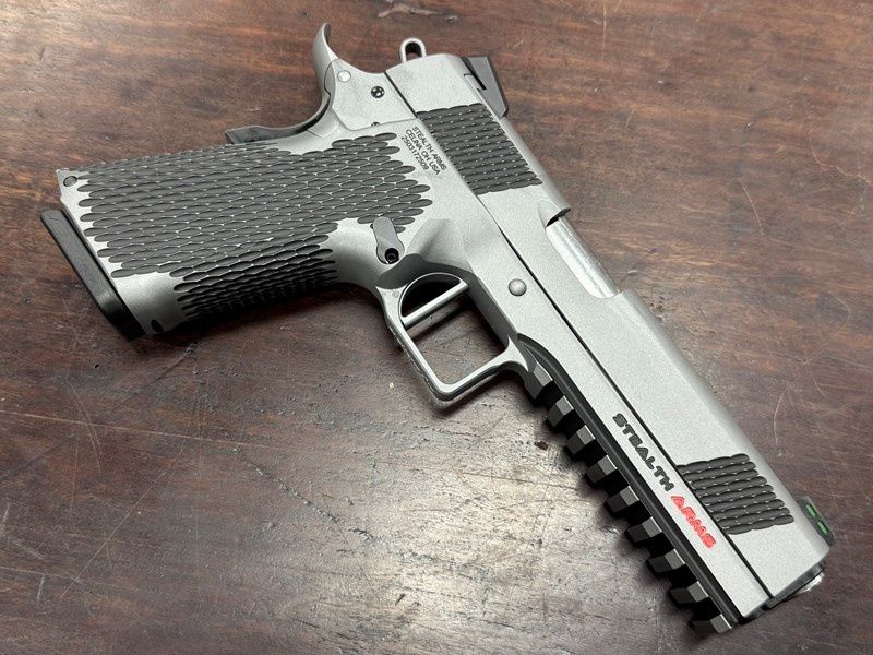 STEALTH ARMS 1911 PLATYPUS TITANIUM 9MM 10 SHOT CASED WITH TWO MAGS