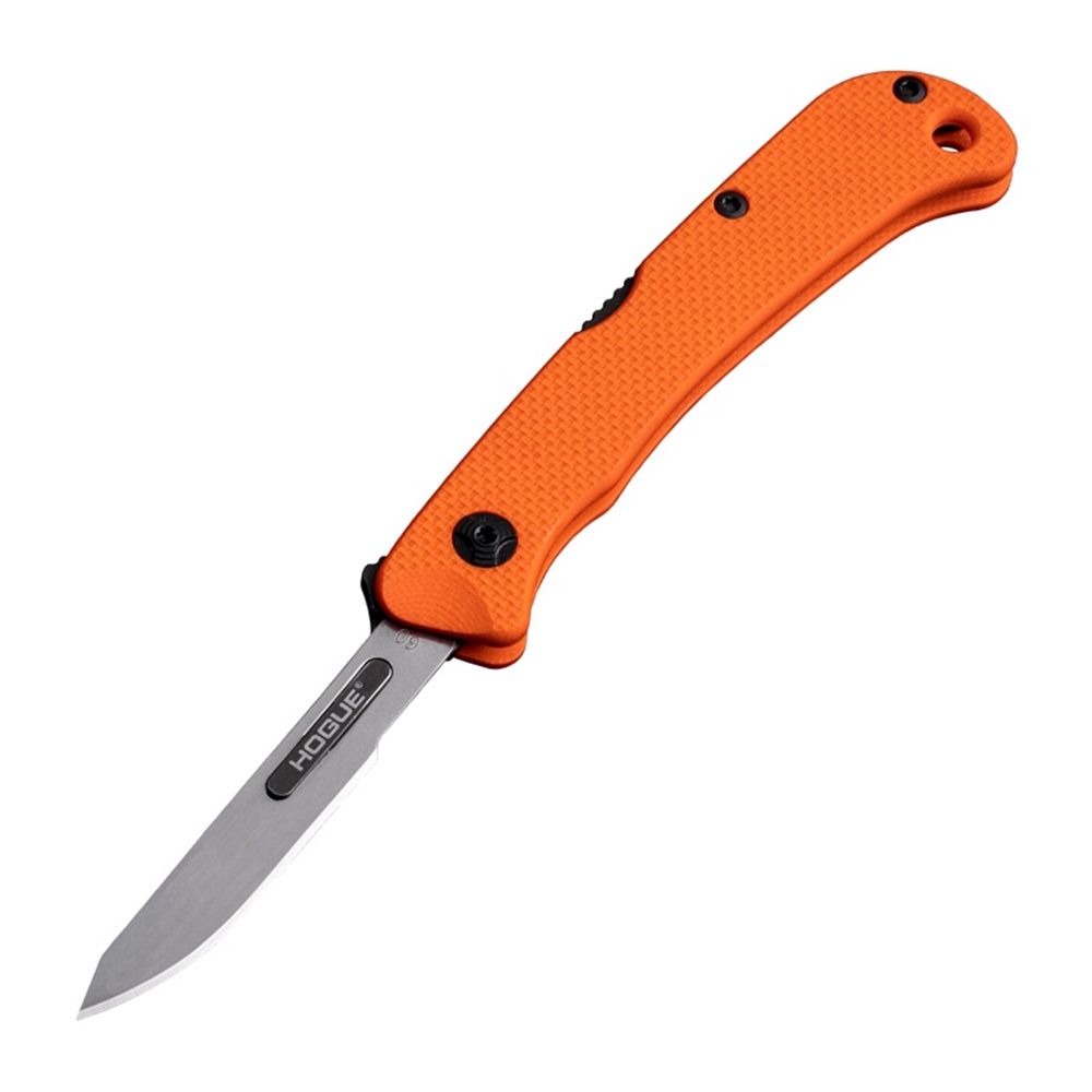 Hogue Expel Folder Scalpel 2.5" Replaceable Blade 7" OAL, Colour: Solid Orange Peel