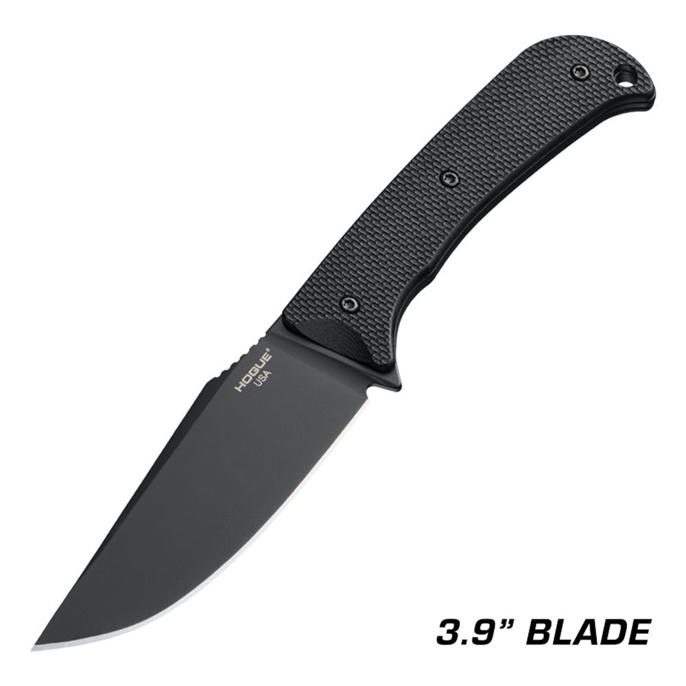 Hogue Extrak XL Knife 3.9" Fixed Clip Point Blade CPM M4, Colour: Black