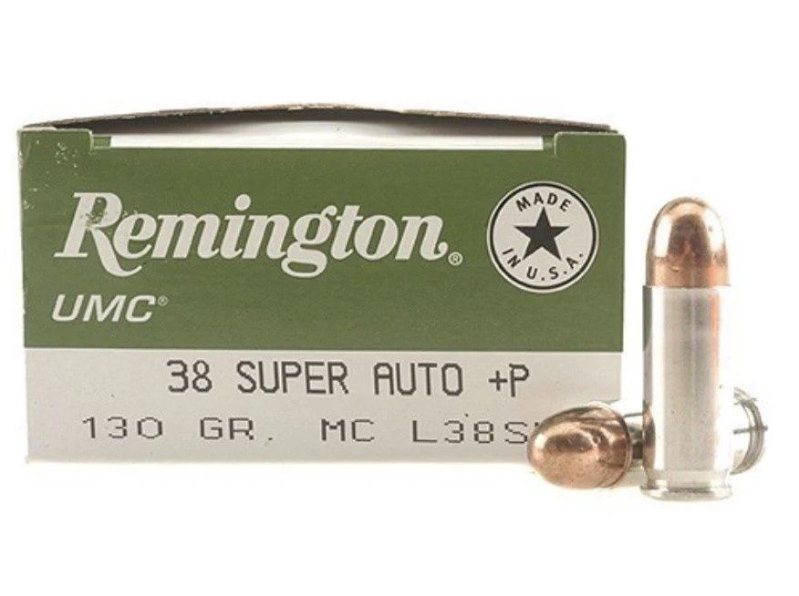 Remington UMC 38 SUPER AUTO +P 130GR FMJ