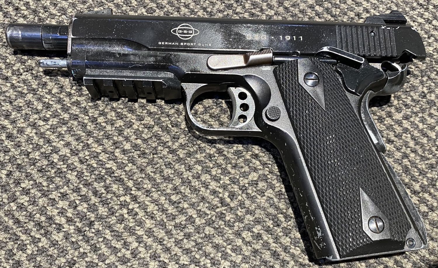 USED GSG 1911 .22LR 10RND B/R 127MM CASED W/ 3MAG SN: A756130