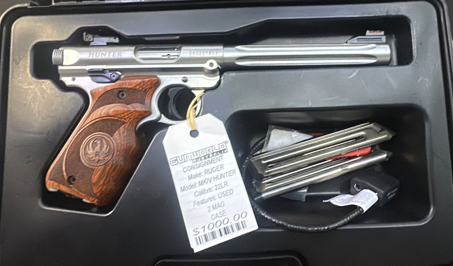 Consignment Ruger MKIV Hunter .22LR Stainless - SN:500257843