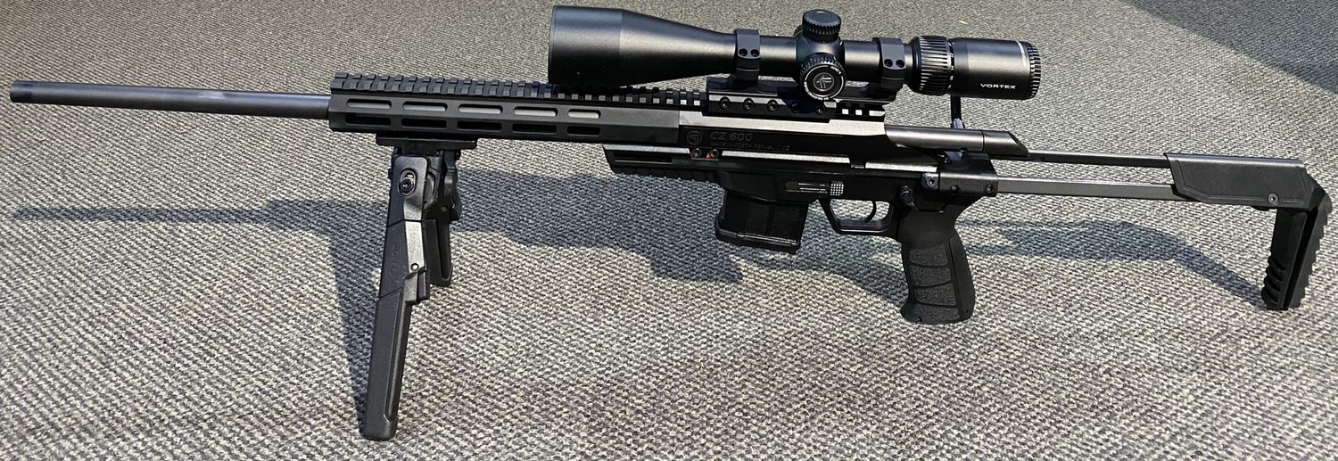 USED CZ 600 .223REM BOLT ACTION 10RND W/ SCOPE &amp; BIPOD SN: H076596
