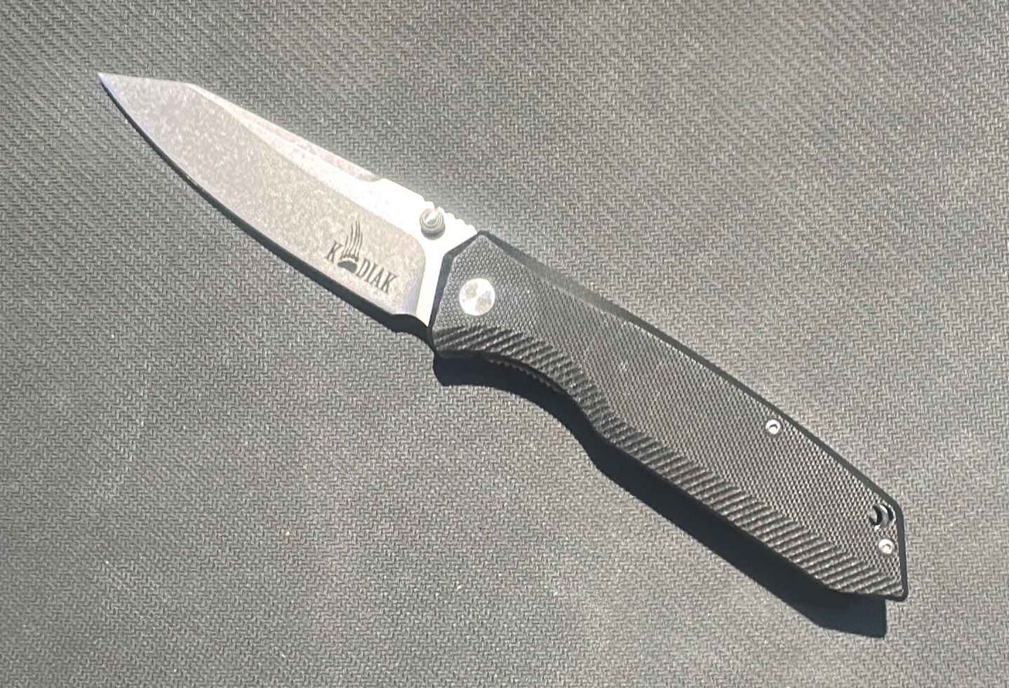 KODIAK SITKA - BLACK D2 STEEL BLADE G10 HANDLE -