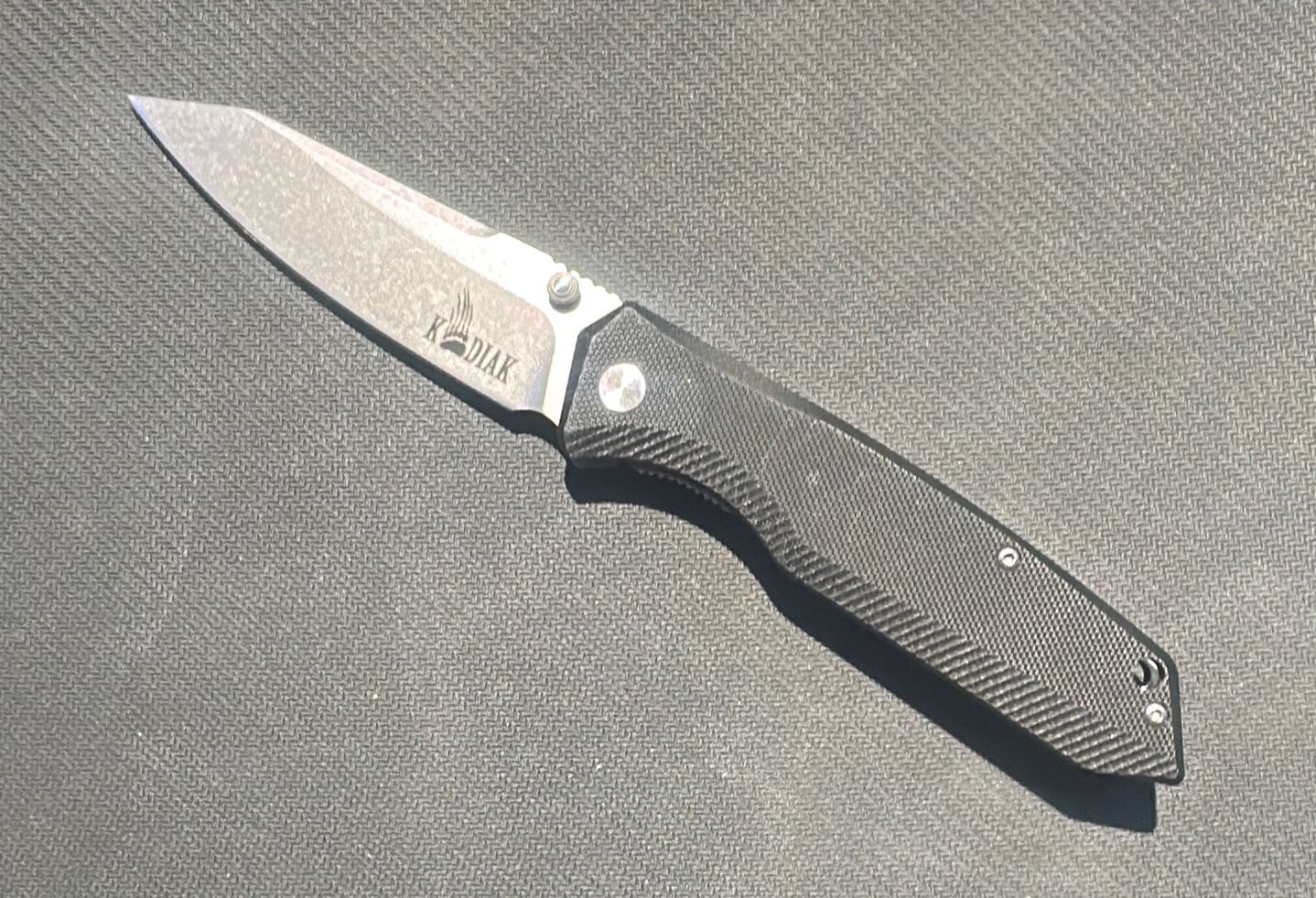 KODIAK SITKA - BLACK D2 STEEL BLADE G10 HANDLE -