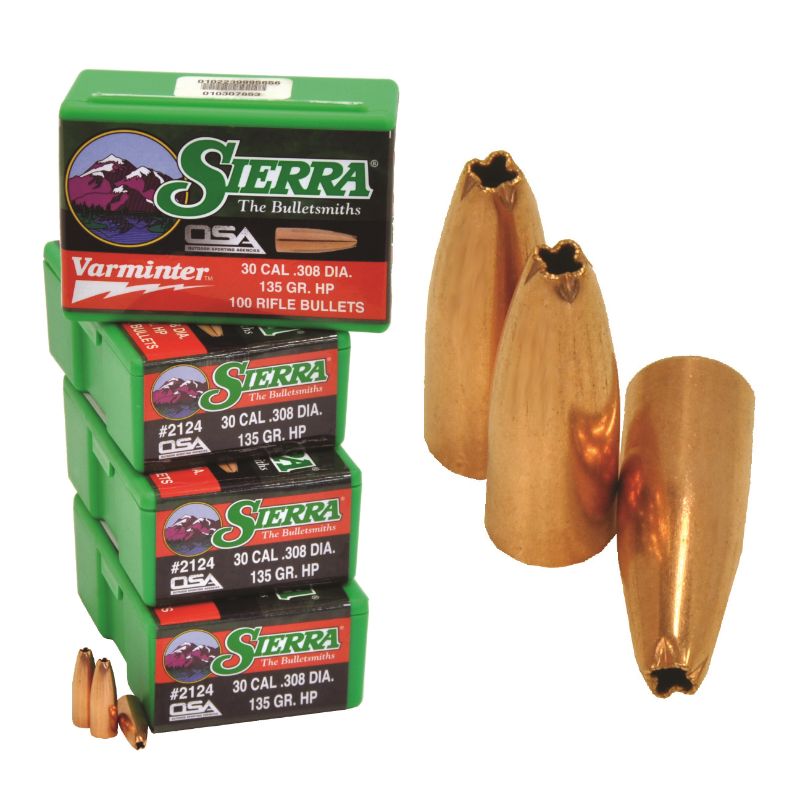 Sierra .30 135gr EXP Projectles 100pk