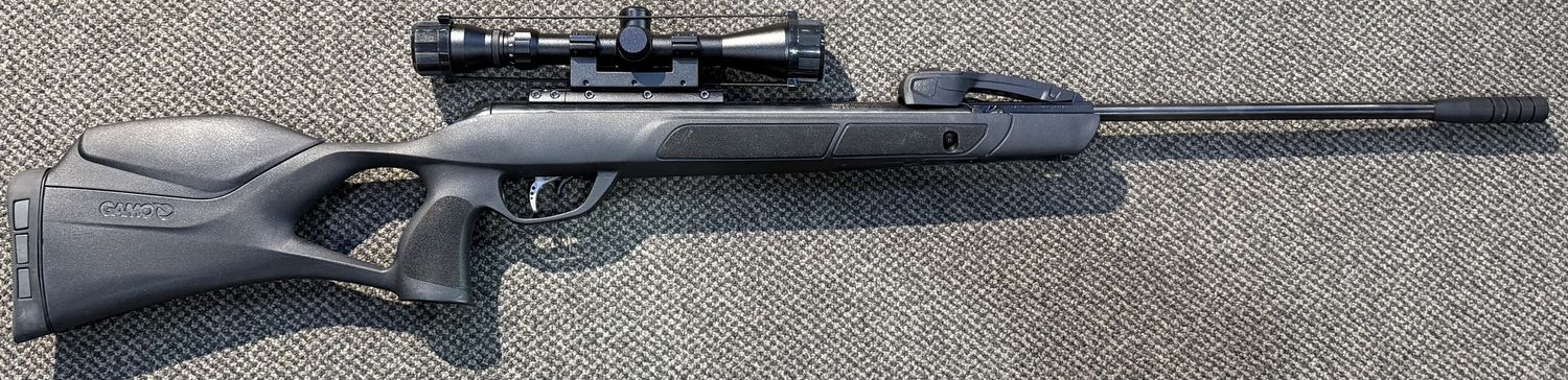 USED GAMO REPLAY .22CAL AIR RIFLE 10RND W/ SCOPE SN: 04-1C-834189-21