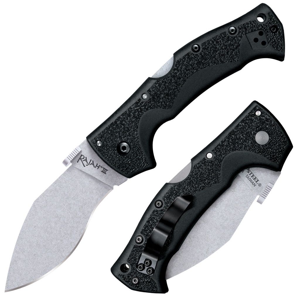 COLD STEEL RAJAH III 8 3/8" OVERALL / 3 1/2" BLADE AUS10A WITH STONE WASH FINISH