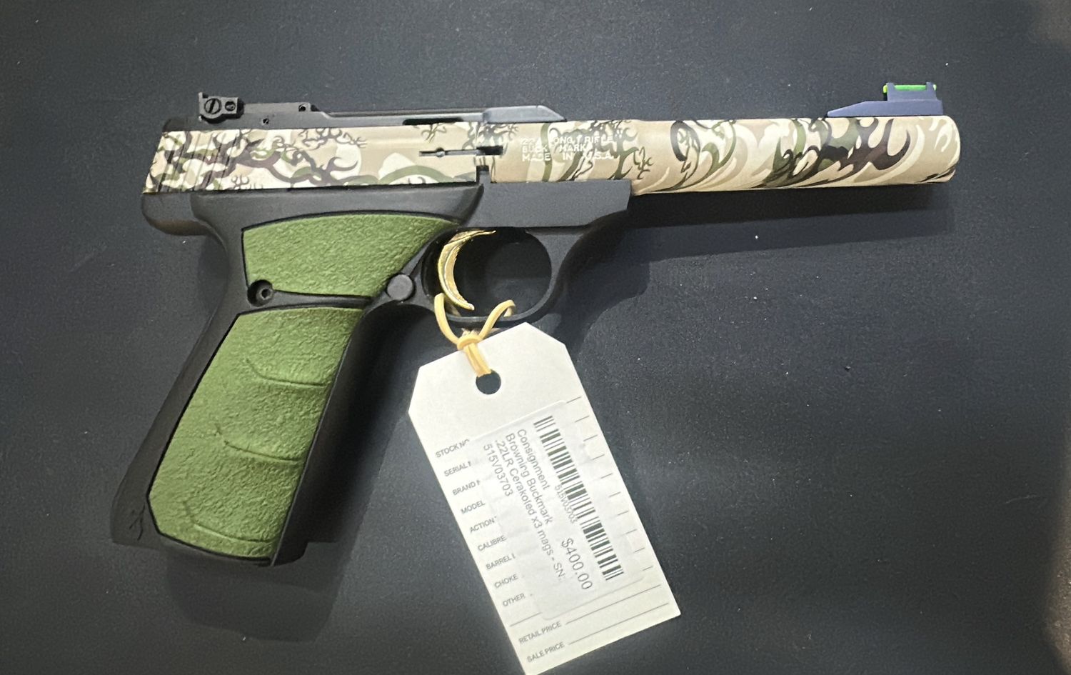 Consignment Browning Buckmark .22LR Cerakoted x3 mags - SN: 515V03703